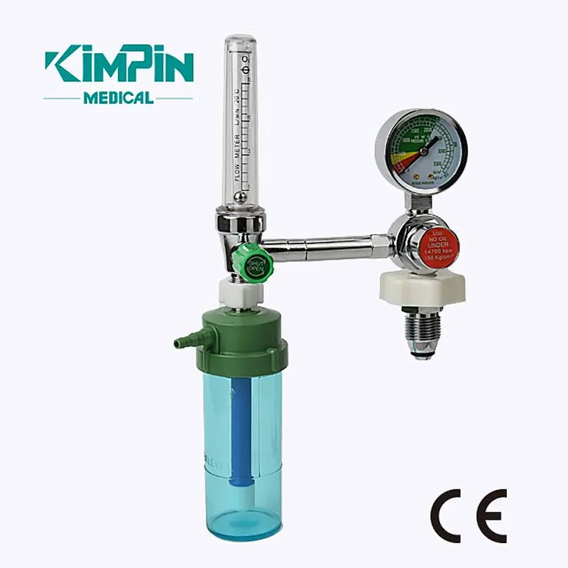Medical Oxygen Regulator with Flowmeter and Humidifier Bottle Directly supplied by manufacturer